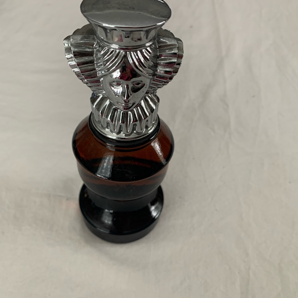 Avon Silver and Brown Decorative Bottle Queen